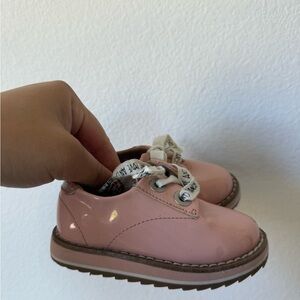 Zara Glossy Pink Kids Dress Shoes